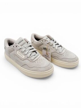 Adidas Park St 2.0 Suede Low Top Court Sneakers Lace Up Casual Gray Mens 4 NEW